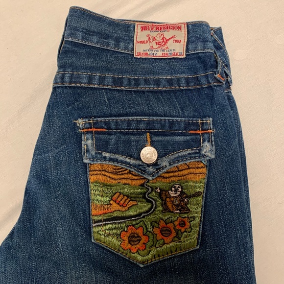 Joey Flared Leg Twisted Hem Bootcut Jeans LIKE NEW - Picture 7 of 8